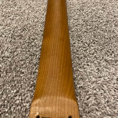 Warmoth Tele Bass Neck (Roasted Maple with Slim Taper) with Schaller BM Light Bass Tuners image 7