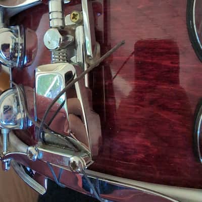 Premier Birch Snare 90s-2000s - Burgundy image 3