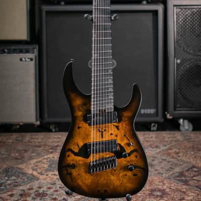 Legator N8FSS-DV 8-String Multi-Scale Electric Guitar - Death Valley with Gig Bag image 3