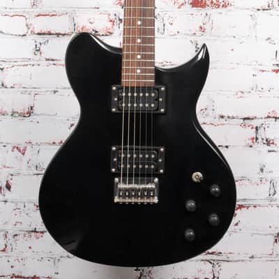 Washburn WI14 Double-Cut Electric Guitar, Black x7011 (USED) image 1