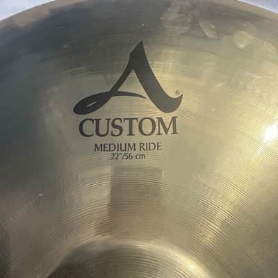 Zildjian 22" A Custom Medium Ride Cymbal - Great Condition image 2