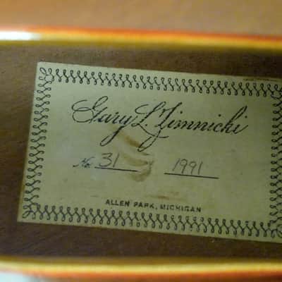 Zimnicki Nouveau Archtop Jazz Guitar 1991 - Tobacco Sunburst image 9