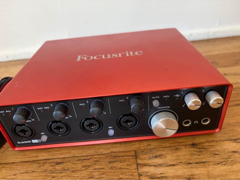 Focusrite Scarlett 18i8 2nd Gen USB Audio Interface 2016 - 2018 - Red / Black image 1