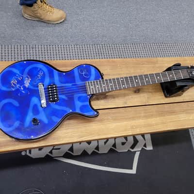 Epiphone Les Paul Junior Cold Case Season 4 Edition Signed By Chuck Berry 2006 Blue image 8