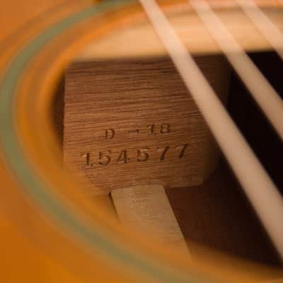 C. F. Martin D-18 Flat Top Acoustic Guitar (1957), ser. #154577, peroid black hard shell case. image 12