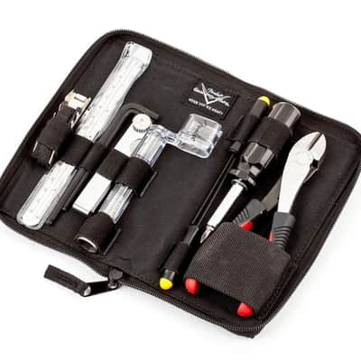 Fender Custom Shop Guitar Tool Kit, Comprehensive Maintenance Set for Acoustic and Electric Guitars and Basses, with Polyester Storage Pouch and Setup Guide image 1