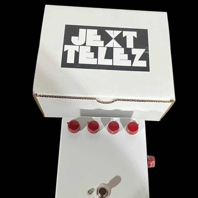 Jext Telez White Pedal V2 2017 - 2019 - White with Red Knobs X11924 image 1