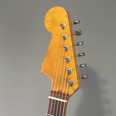 LEFTY! Boutique Musikraft Jaguar Custom Lake Placid Blue Nitro Relic Guitar JG65 24” Short Scale Hardtail Jaguar HSC image 3