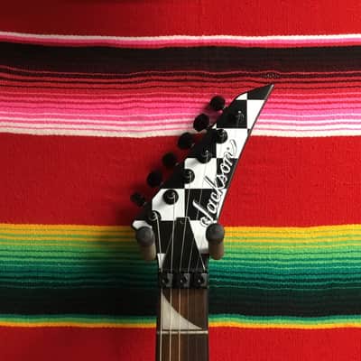 Jackson X Series Soloist SLX DX Checkered Past 2022 - Black/White Checker image 4
