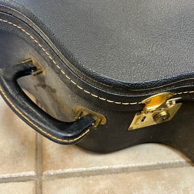 1980 Gibson SJ-200 J-200 Case Black with brown inside image 3