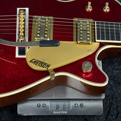 Gretsch G6129TG-59VS Limited Edition Sparkle Jet Ebony Red Sparkle image 6
