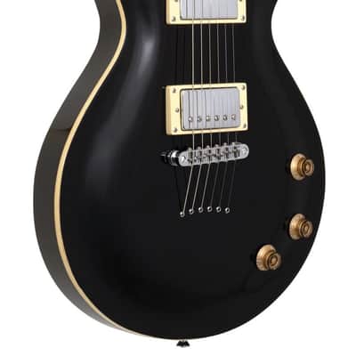 Michael Kelly Patriot Decree Standard Gloss Black Chambered Electric Guitar image 3