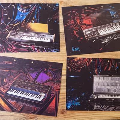 Lot: 6x A4 ARP adverts + 3x KORG Owner's manuals image 5