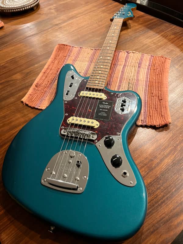 Fender Vintera '60s Jaguar with Mastery Bridge Upgrade Ocean Turquoise