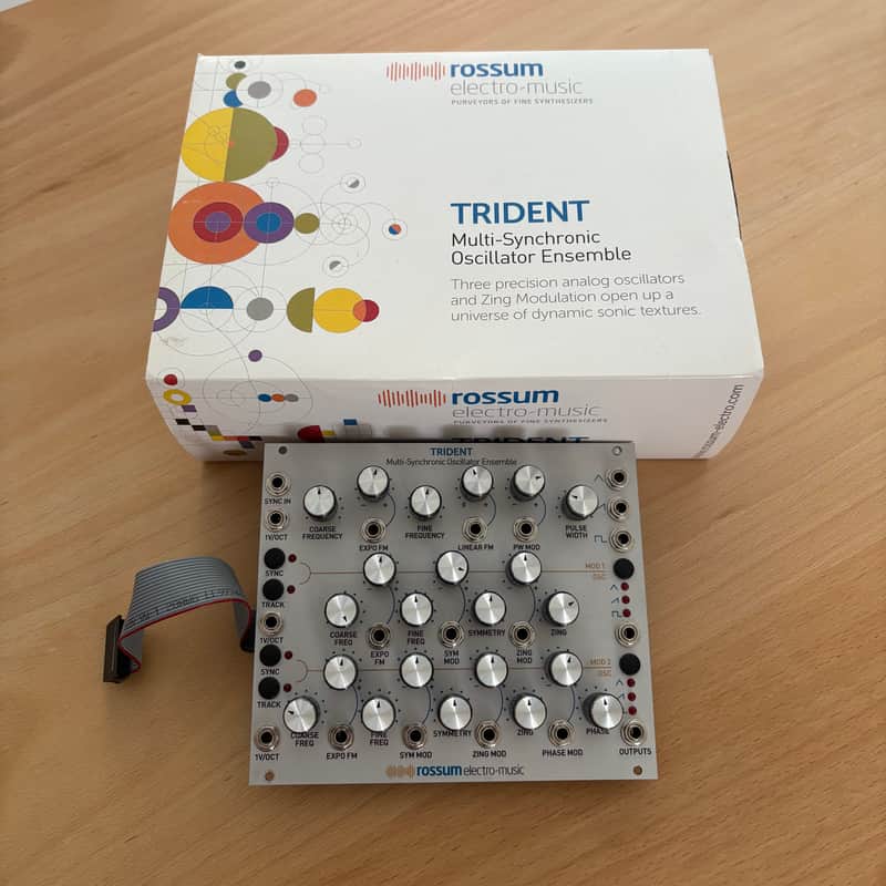 Rossum Electro-Music Trident Multi-Synchronic Oscillator Ensemble Eurorack Module 2019 - 2021 - Silver image 1