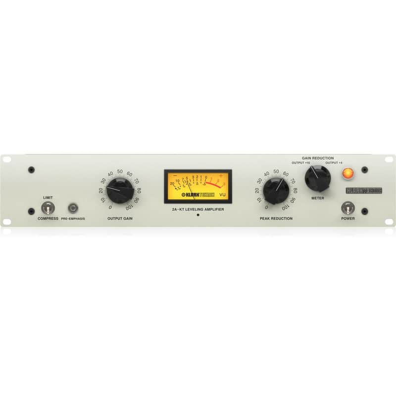 Klark Teknik 2A-KT Classic Leveling Amplifier with Vacuum Tubes, Optical Attenuator and Midas Transformers image 1