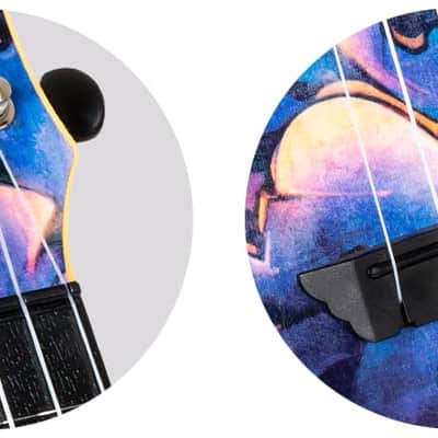 Flight TUS40 Graffiti Travel Soprano Ukulele New - Graffiti image 6