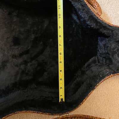 TourTek Wooden Acoustic Guitar Case for Dreadnaught Guitars 2020 Crocodile Print image 5