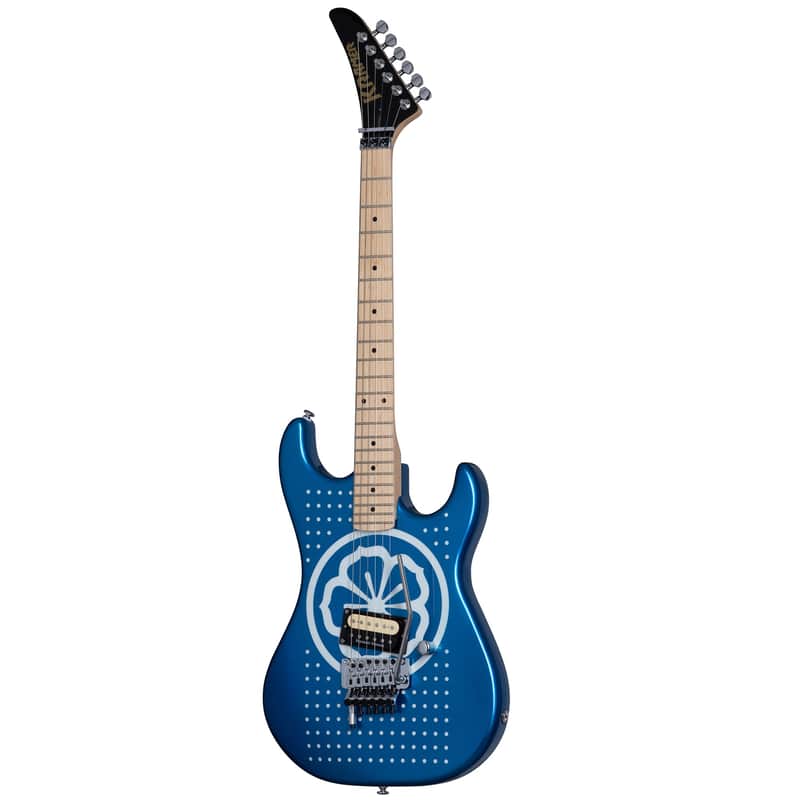 Kramer KBVRLCBBF3 Baretta Guitar, Seymour Duncan Pickup, White Lotus Candy Blue image 1
