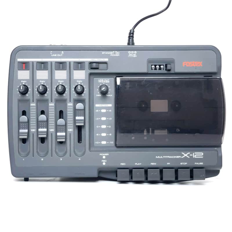 Fostex X-12 w/ Universal power supply Multitracker 2000s y2k 4-Track Cassette Recorder image 1
