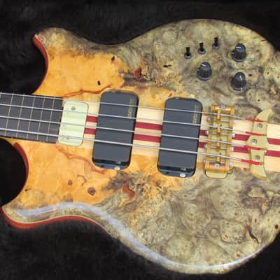 2003 Alembic Stanley Clarke FRETLESS BUCK-EYE BURL Europa Electronics - STUNNING! image 1