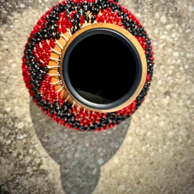 Pearl PSK60FC Traditional Natural Gourd Shekere 2010s - Red image 4