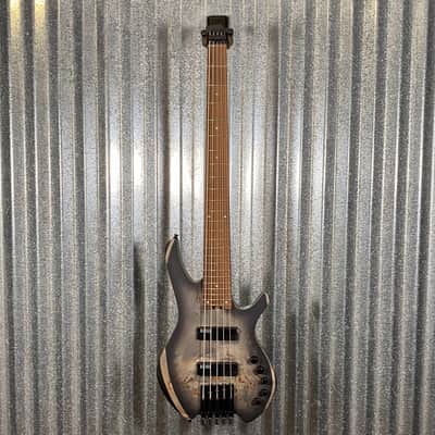 Cort Artisan Series Space Headless 5 String Bass Star Dust Black SPACE5SDB & Bag #8576 image 2