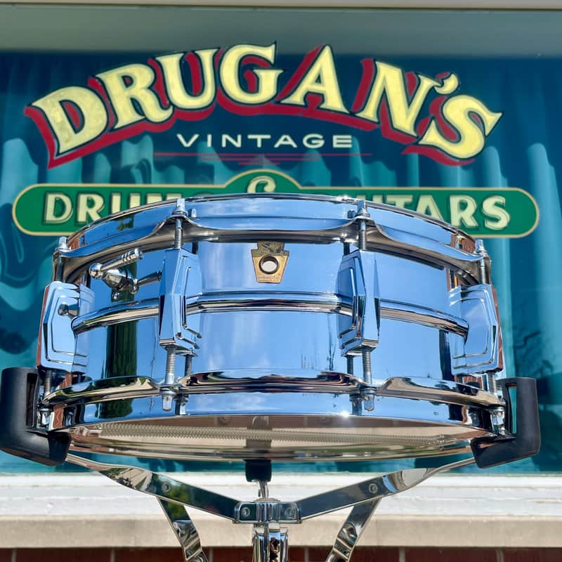 1960s Ludwig LM400 Supraphonic 5x14 Snare Drum Chrome image 1