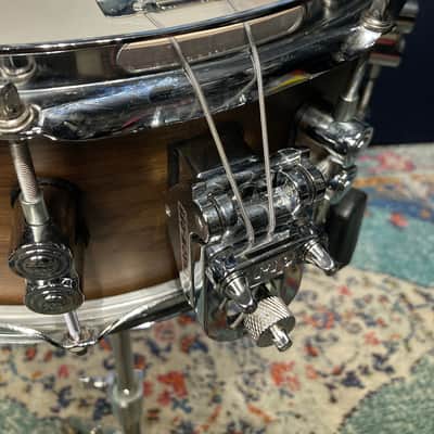PDP - 5x14" Limited Edition, 20-Ply Maple/Walnut Snare Drum, Natural Satin Walnut 2012–2015 image 13