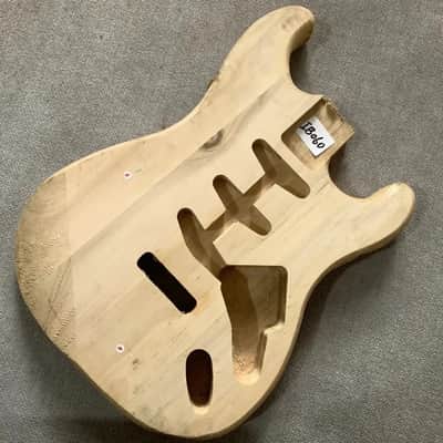 Basswood SSS Unfinished Guitar Stratocaster Strat Style Body image 1