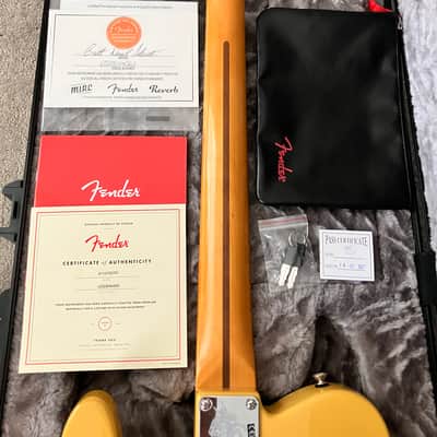 (Garland, TX) Fender Britt Daniel Telecaster Thinline 2023 - Amarillo Gold image 11