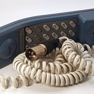 Immagine Custom Lo-Fi Telephone Microphone - Northern Telecom Symphony 3000 1980’s - Blue/White - 3