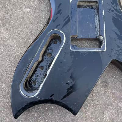 Black HH BICH Style Guitar Body image 2