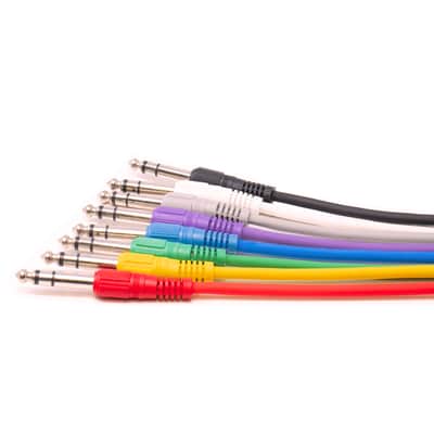 Trace Audio 1.5' TRS 1/4" TO TRS 1/4" PATCH CABLES (8-PACK) image 2