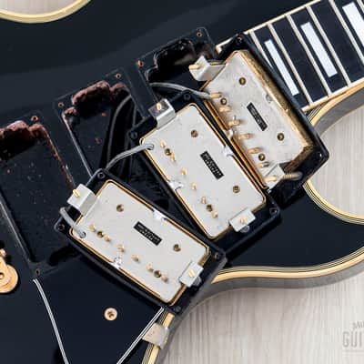 1992 Gibson Pre-Historic '57 Les Paul Custom 3 Pickup Black Beauty w/ 57 Classic PAFs, Case image 17