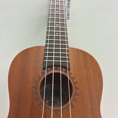 Luna Tattoo Concert Acoustic/Electric Ukulele with Gig Bag 2010s - Natural image 3