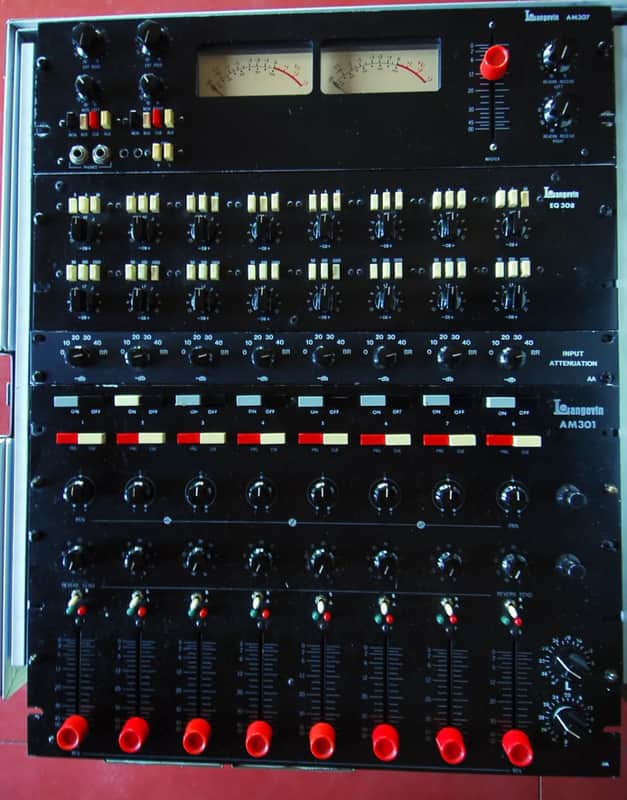 Langevin 313 A & 408 B オーディオ機器 Vintage 1969 Langevin AM-3 8X2 Recording Console Sidecar