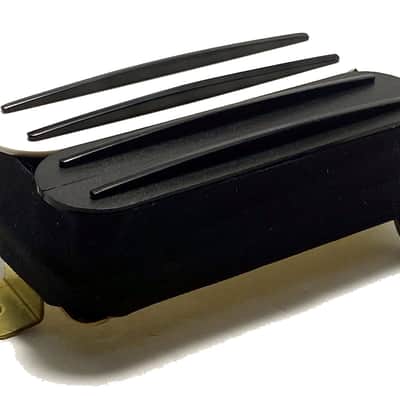 Quad Rails White Black Zebra Bridge Humbucker, 4 Black Blade Rails, Passive 23K Guitar Pickup ~ Style A image 2