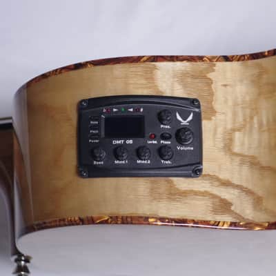 DEAN Exotica Quilt Ash acoustic electric 4-string BASS guitar w/ Case NEW EQABA - B-stock image 9