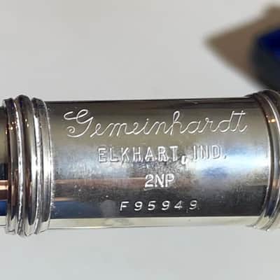Gemeinhardt 2NP Straight-Headjoint Flute 1990 - Nickle-Plated image 5