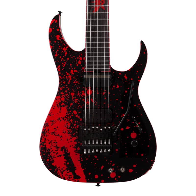 Schecter Sullivan King Signature Banshee 7 FR-S - Obsidian Blood - Open Box image 1