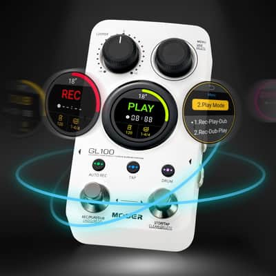 MOOER GL100 Looper Pedal Drum Machine, 2 in 1 Drum Looper Guitar Pedal  (Price includes the import duty for US buyer) image 2