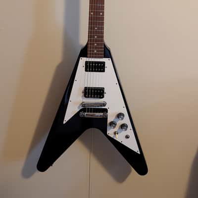 2012 Gibson Flying V '67 Reissue Ebony USA w/ Seymour Duncan Bridge Pickup image 1