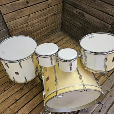 Drum Kit Vintage Premier 1950s With Bongos Project USED! RKPTP230426 image 4