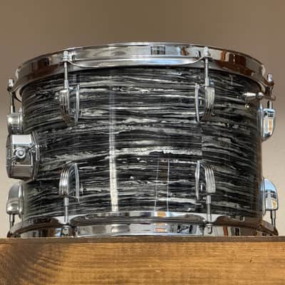 1967 Ludwig 12" Oyster Black Pearl 8x12" Rack Tom image 5