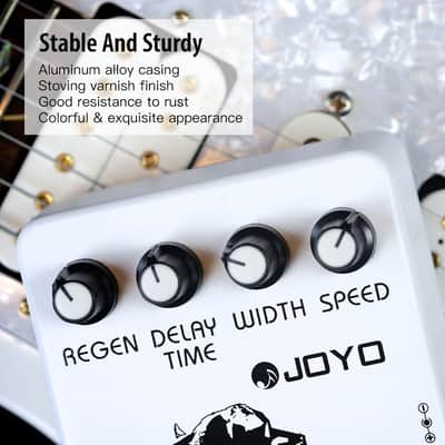 Joyo JF-07 Classic Flanger Guitar Pedal, BBD Circuit with Metallic Flange & Chorus-Vibrato Tones for Electric Guitar, True Bypass (Price includes the import duty for US buyer) image 7