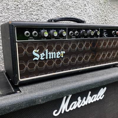 Selmer Treble 'N' Bass 50 MK-II 'Black & Blue' Head 1960's Mullard ECC83's image 3