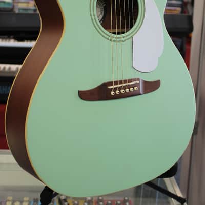 Fender California Series Newporter Player Acoustic Electric Guitar Surf Green image 3