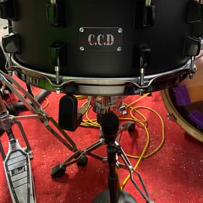Cumplido Custom Drums Co. ReInforcement rings 2021 Black on black image 1