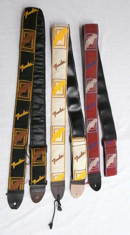 1980/90's Fender USA Fabric Guitar Straps - Set of Three image 1